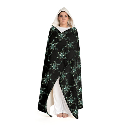 Hooded Diatom Sherpa Fleece Blanket