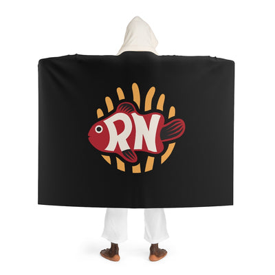 RN Hooded Sherpa Fleece Blanket