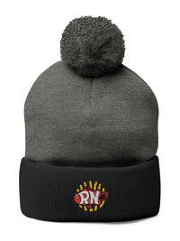 RN Pom Pom Beanie