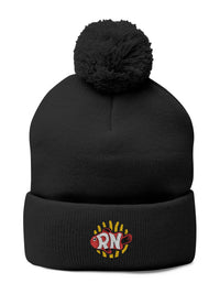 RN Pom Pom Beanie