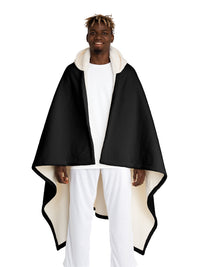 RN Hooded Sherpa Fleece Blanket