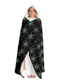 Hooded Diatom Sherpa Fleece Blanket