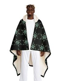 Hooded Diatom Sherpa Fleece Blanket