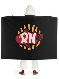 RN Hooded Sherpa Fleece Blanket